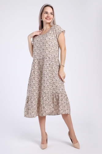 Платье женское - 735 - бежевый